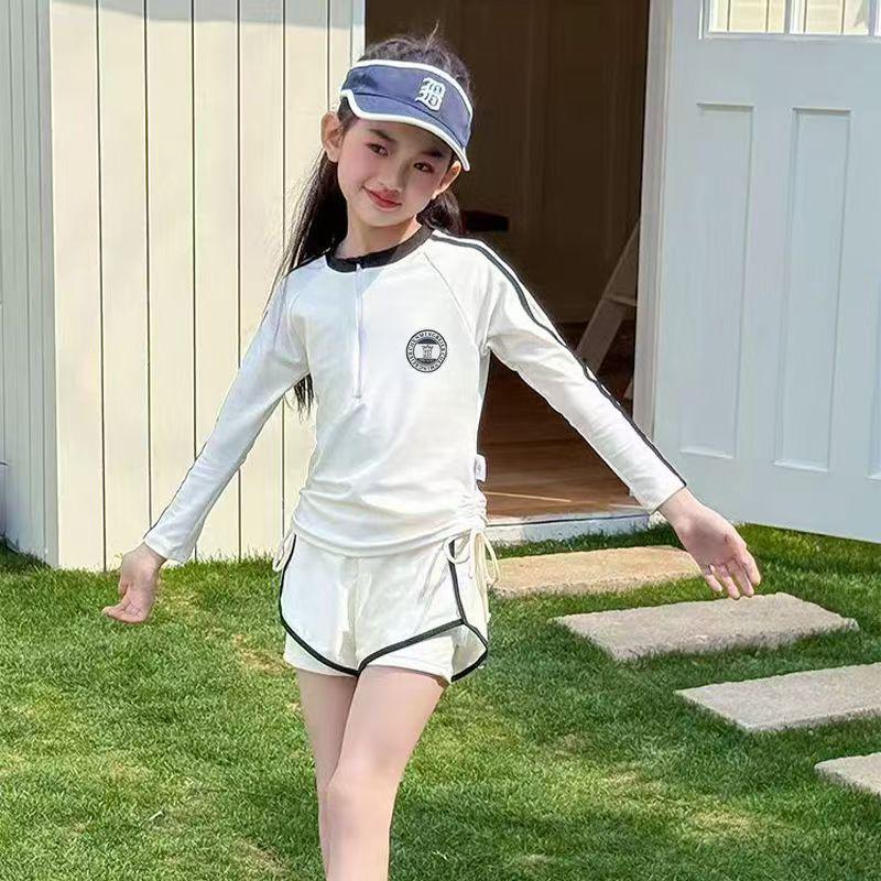 Комплект тренировочного купальника из двух частей для девочек-подростков