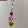 Phone Charms Mobile Phone Lanyard Ice Cream Phone Strap Girlish Food Phone Chain  Earphone Ornament