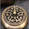Desktop Ornaments Home Decoration Retro Brass Censer Hollow Lotus Incense Burner Mini Qilin Head