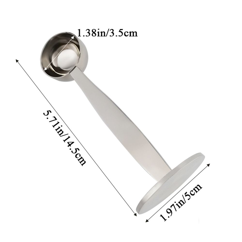 Manual Multi-Function Dual-Purpose Measuring 2 In 1 Powder Press Tamper Coffee Tool Coffee Spoon