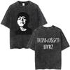 Washed Vintage Junior H Sad Boyz Depressed Mfkr Album  Tshirt Men Fashion Oversized T Shirt Mens Hip Hop Ocollar Tshirts