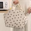 Corduroy Lunch Bag Thermal Insulation Lunch Box Storage Handbag Multifunctional Kids School Lunch Bag Picnic Food Pouch