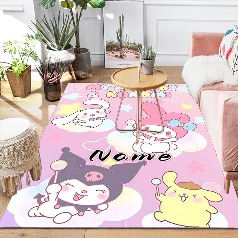 Custom 1Pc Cinnamoroll'S Starry Night Rug Office Carpet Indoor Outdoor Entrance Doormat Nonslip Soft And Comfortable Living Room D2915295