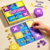 Tic Tac Toe Board Game Logical Thinking Challenge Brain Teaser Tic-Tac-Toe Game Parent-Child Interactive Strategy Toys Xmas Gift