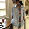 Cotton Oil Painting Scarf Thin Extended Long Ribbon Scarf Headband  Dressing Decoration