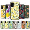 Summer Green Leaves Fruit Lemon Peach Pomegranate Grapes Phone Case for Samsung S21 S10 Lite S20 Ultra S9 S8 Plus S7 S6 Edge S5