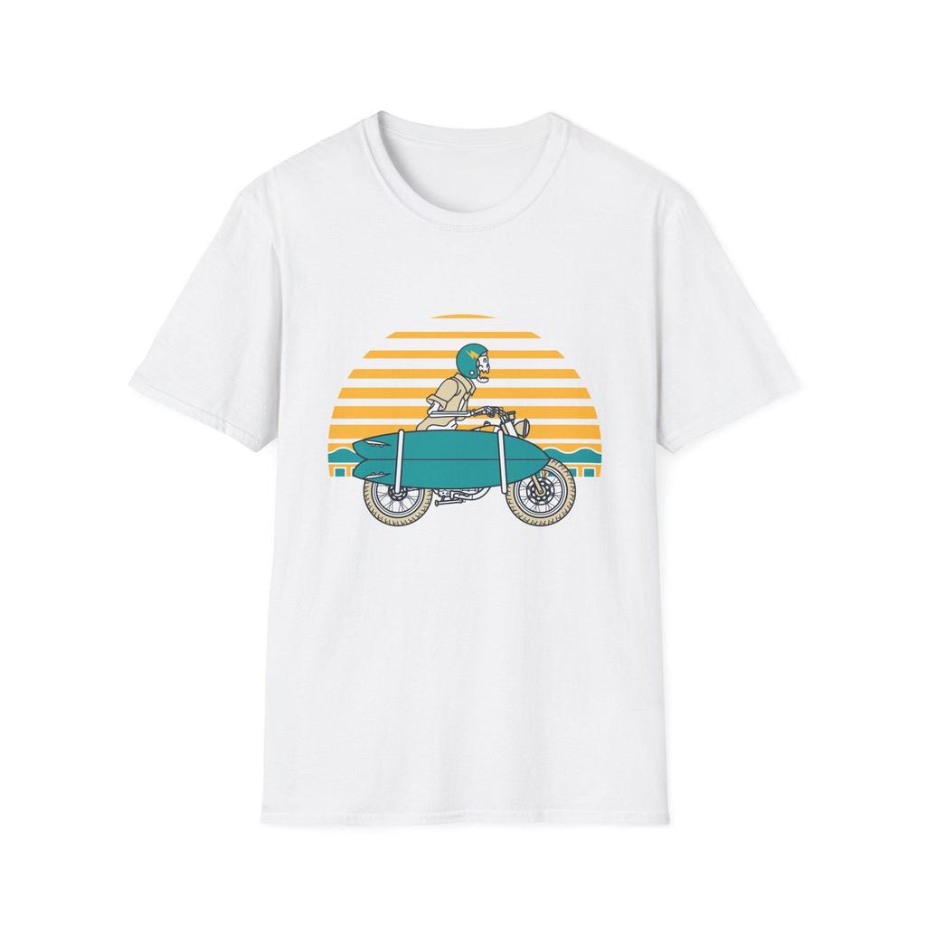 Retro Motorcycle Sidecar T-Shirt and kids tshirt | Vintage Sunset Rider