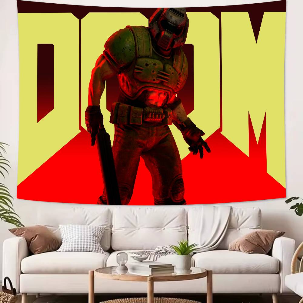 Большой Крутой FPS Видео DDoomS Игровой Гобелен Популярное Украшение Комнаты Настенный Гобелен Художественная Комната Домашний Декор Настенное Искусство Декор