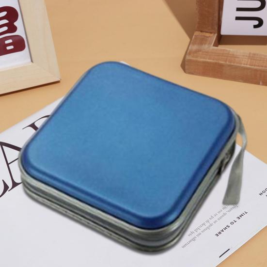 Портативный футляр для компакт-дисков, 40 дисков, защитные рукава, большая вместительная молния, устойчивый к царапинам, пылезащитный DVD-кошелек, сумка-органайзер