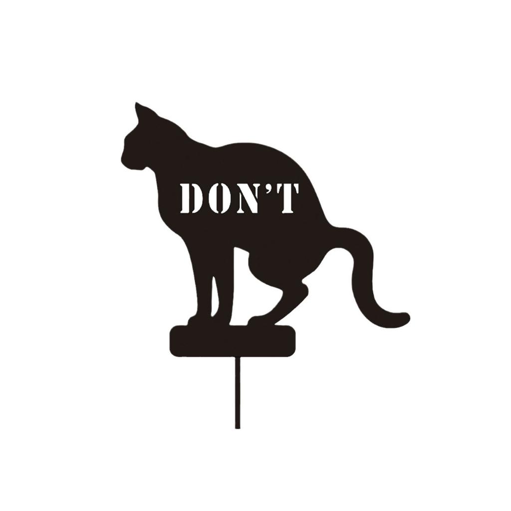 Железный столбик с надписью «Не какать во дворе» Не разрешается какать во дворе Садоводство Декоративный столбик для садового газона и двора