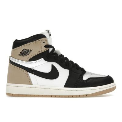 Женские кроссовки Air 1 Retro High OG Latte коричнево-черные Legend-Medium-Brown FD2596-021