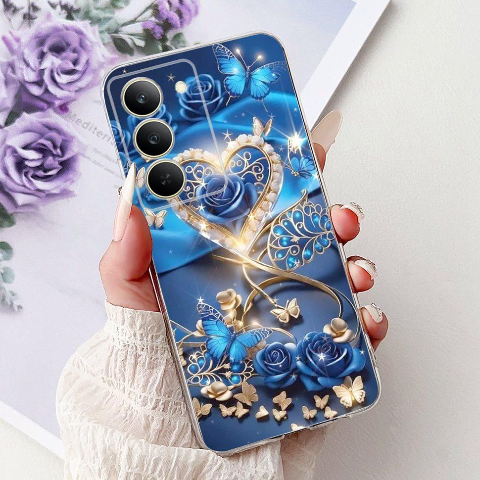 Чехол для Realme 14x 5G 6.67" Чехол Модный Чехол с Рисунком Бабочки Мягкие Силиконовые Чехлы для Телефона Для Realme 14x Realme14x Бампер