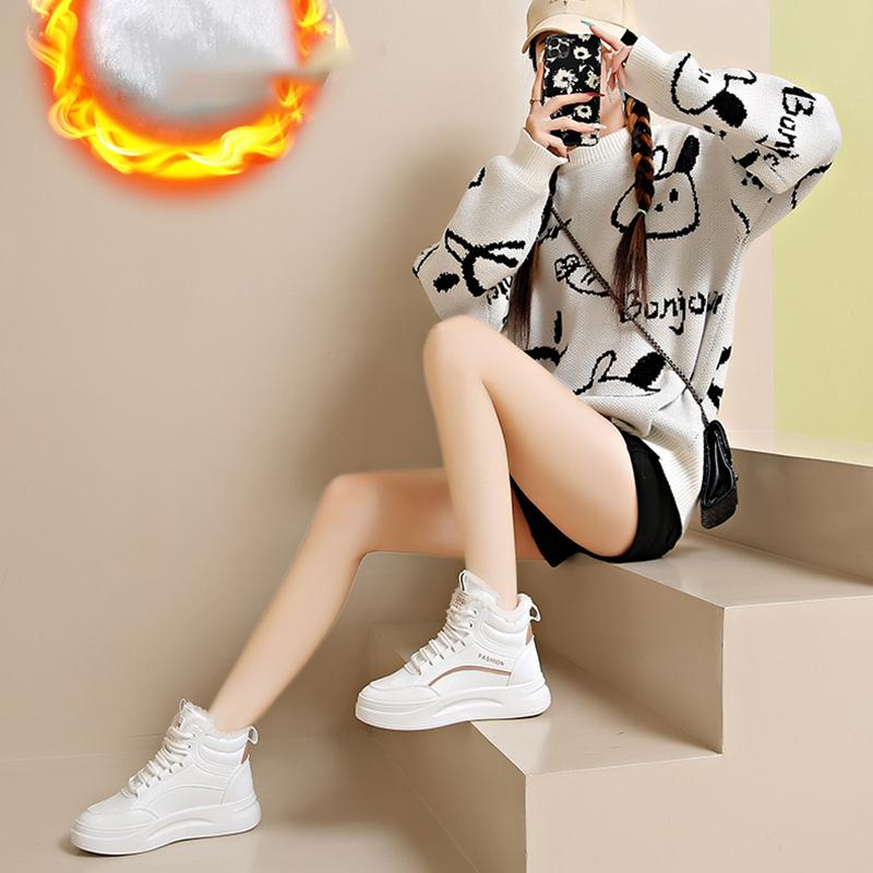 Шерстяные флисовые туфли Женские Защита от холода Теплые Спортивные Зимние Ботильоны Женские Утепленные Теплые Снежные