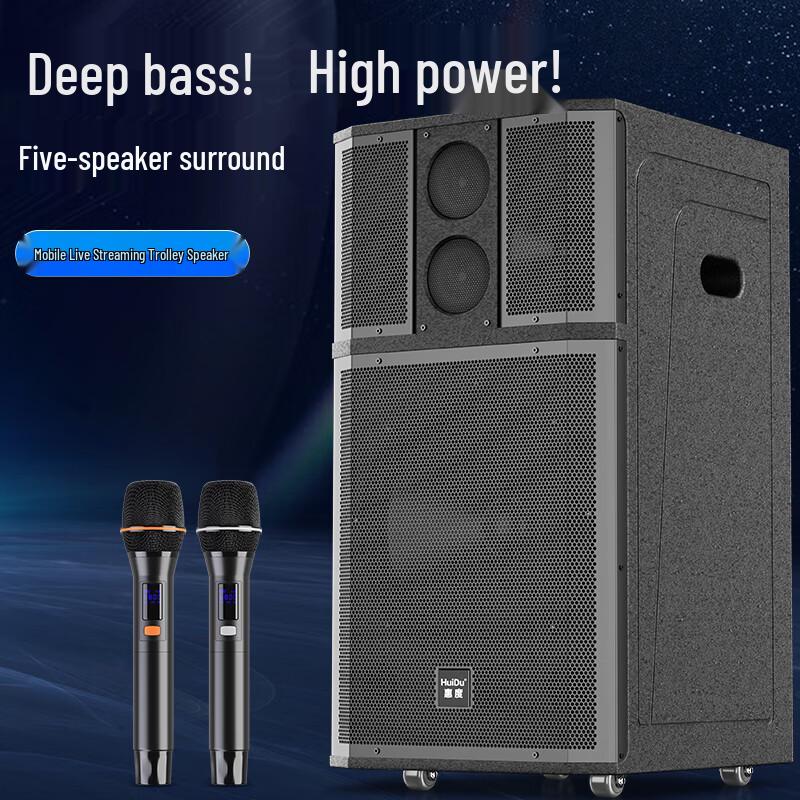 HuiDu 15-inch Professional Portable PA Speaker