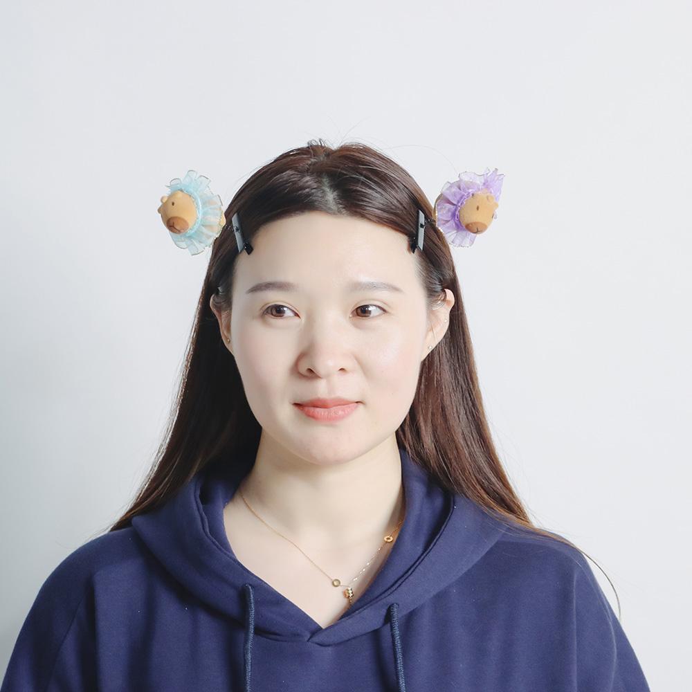 6pcs Cartoon Capybara Hair Accessories Kawaii Duckbill Clip Cute Hairpin Hair Styling
