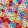 4x7 мм 100 шт. смешанные английские буквы и цифры акриловые плоские бусины для изготовления ювелирных изделий своими руками браслет ожерелье