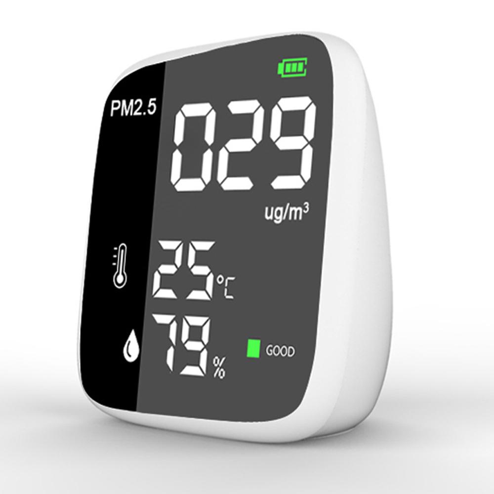 Портативный USB перезаряжаемый детектор PM2.5, многофункциональный термогигрометр, домашний детектор воздуха в помещении