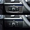 Carbon Fiber Interior Headlight Control Cover Trim For BMW X5 E70 X6 E71