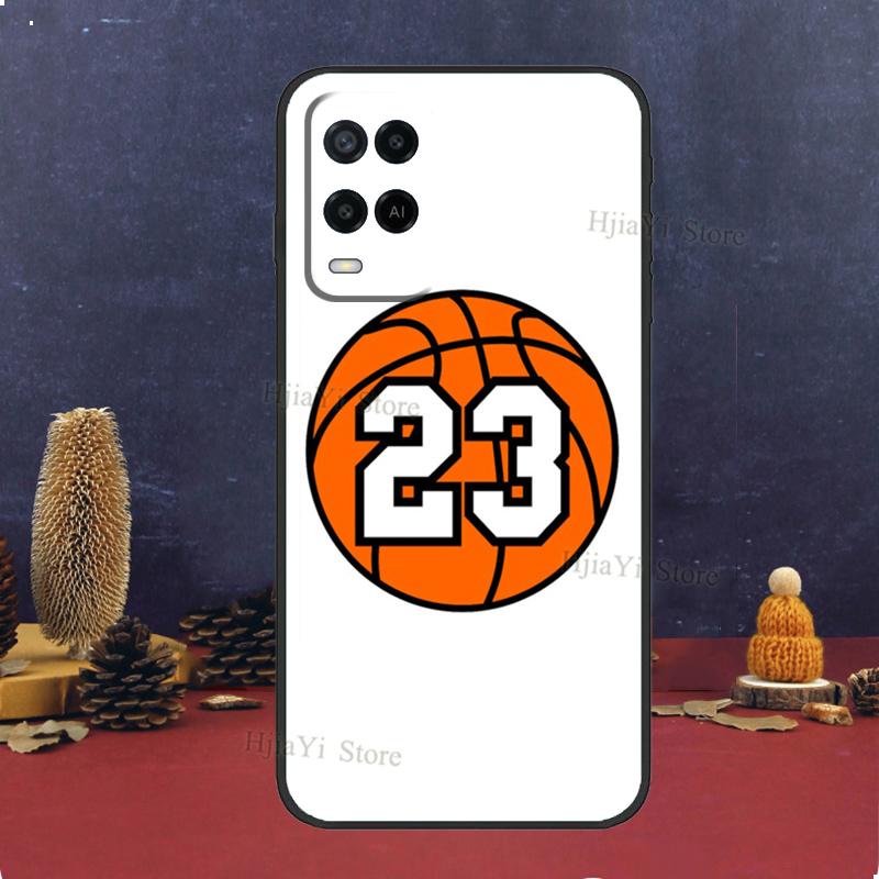 Чехол с баскетбольным номером 23 для OPPO A53 2020 A5 A9 A31 A53S A52 A72 A54 A74 A94 A83 A1K A15 A3S A5S, чехол