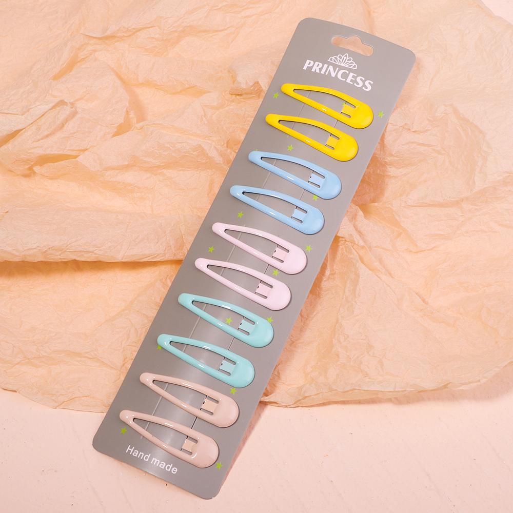 10 шт./набор Милые конфетные цвета Капающие заколки для волос BB-клипсы для девочек Детей Заколка для волос Заколка Аксессуары Женщины Дети Зажим для волос Головной убор