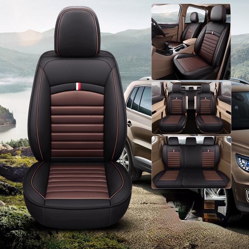Универсальные роскошные чехлы для автомобильных сидений из искусственной кожи, аксессуары, авточехлы с шинами для автомобилей, автомобильный продукт