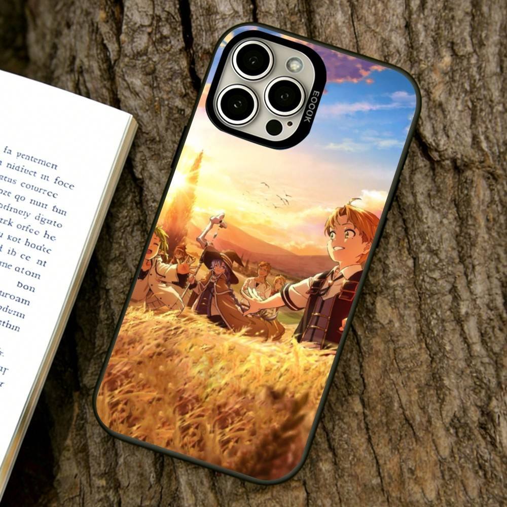 Чехол для телефона Mushoku Tensei для iPhone 17,16,15,14,13,12,11 Plus,Pro Max,XS, Цветной Серебристый Чехол для телефона Funda Cover