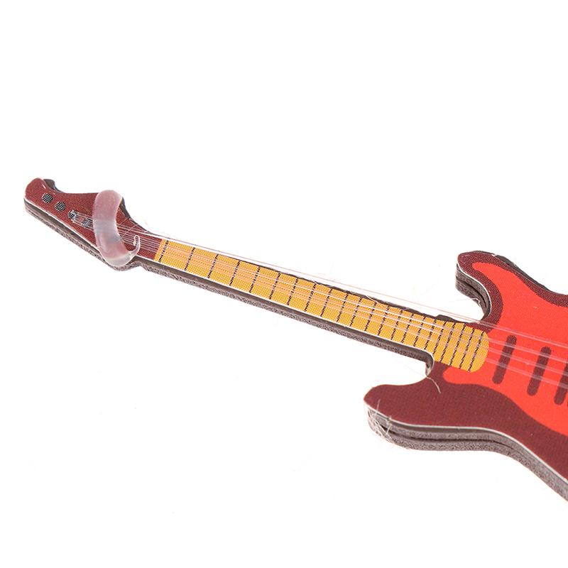 1:12 кукольных миниатюрных музыкальных инструментов электрогитара для домашнего декора