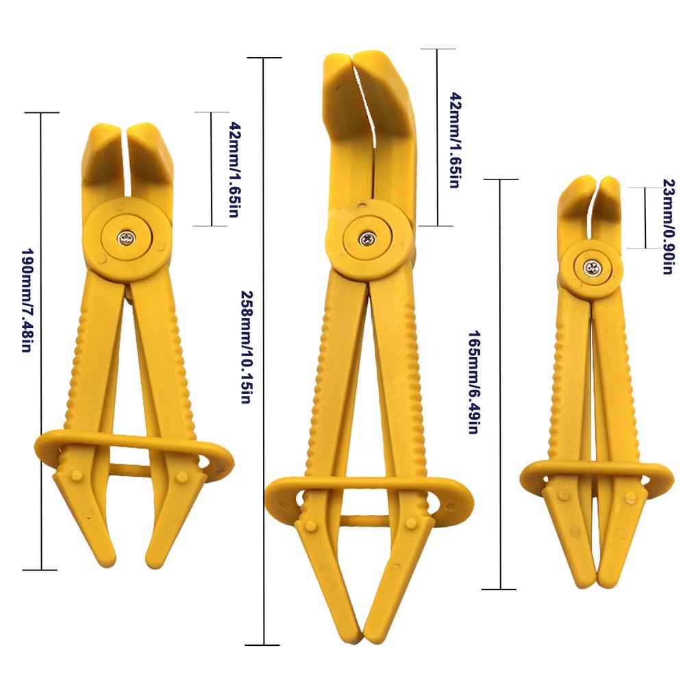 Набор из 3 инструментов для хомутов для шлангов, клещи для хомутов с красной линией, плоскогубцы для резки топливных шлангов, хомут для шланга, инструмент для герметизации труб