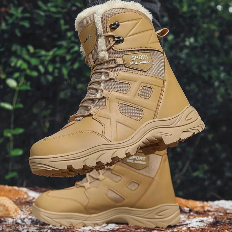 Winter Men Snow Boots Super Warm Men Hiking Boots High Quality Waterproof Leather Men's Boots Outdoor Motorcycle Boots