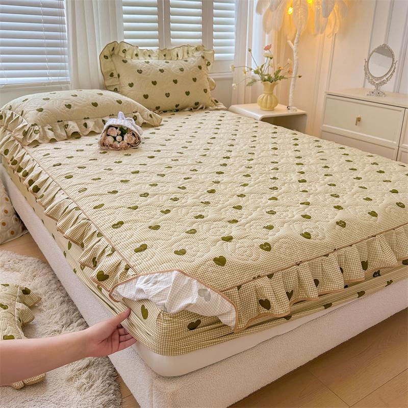 Покрывало, приятное для кожи, простое покрывало для кровати из чистого хлопка, эластичное постельное белье cubre colchón (Нет наволочки)