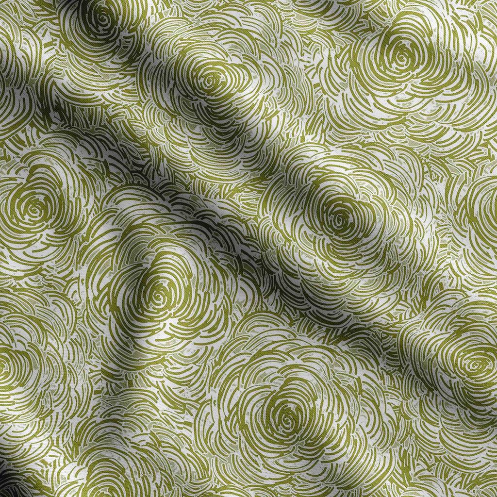 Soimoi Floral Print,  Cotton Cambric Quilting Fabric Sold by The Yard- 42 Inch Wide Medium Weight Cotton Fabric Sewing  Supplies