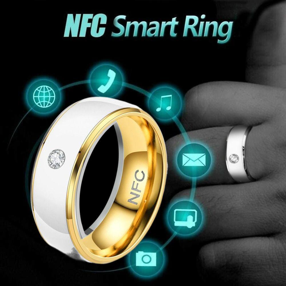 Многофункциональное цифровое кольцо на палец из нержавеющей стали NFC кольцо на палец для мужчин на телефоне Android