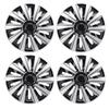 4Pcs 14in Car Hub Cap Sporty Appearance Scratch Resistant Hub Cap Wheel Rim Cover for Fiesta Escort