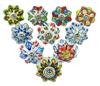 Pack Of 10 Pieces White Ceramic Drawers Knobs Door Cupboard Pulls Indian