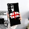 Georgia Passport Flag Plating Phone Case For Samsung Galaxy S24 S25 FE S26 Edge S23 Ultra S22 S21 Plus S20 Anti-Fall Airabag Cov