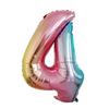 32-Inch US Number Birthday Party Balloons - Individual Aluminum Film