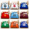 National Soccer Team Core Player Number Duvet Cover Set EU Single Double King US Twin Full Queen Size Bedclothes Comfortable