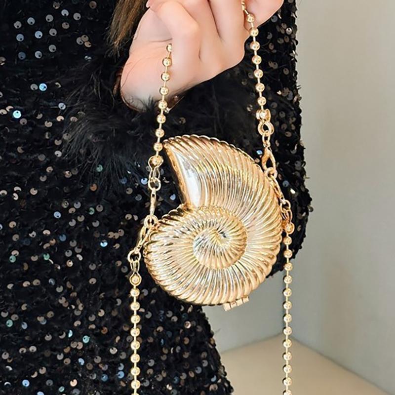 Металлическая мини-сумка из цинкового сплава, женская сумка-мессенджер через плечо, индивидуальная сумка с металлической цепочкой и акриловым корпусом