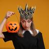 Evil Queen Crown Headband Adult Goth Headpiece for Medieval Halloween Party Masquerade Stage Performance