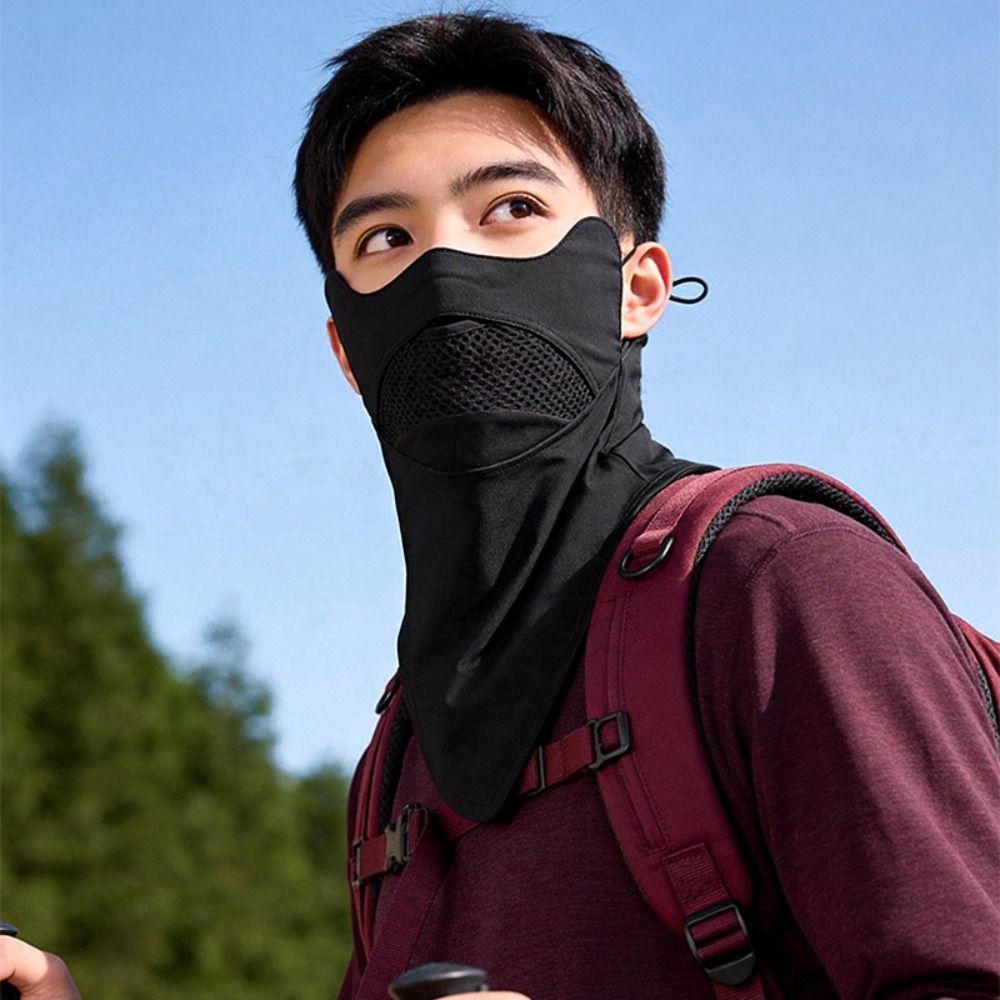Breathable Sunscreen Mask Neck Anti UV Face Gini Mask Elastic Face Cover  Cycling