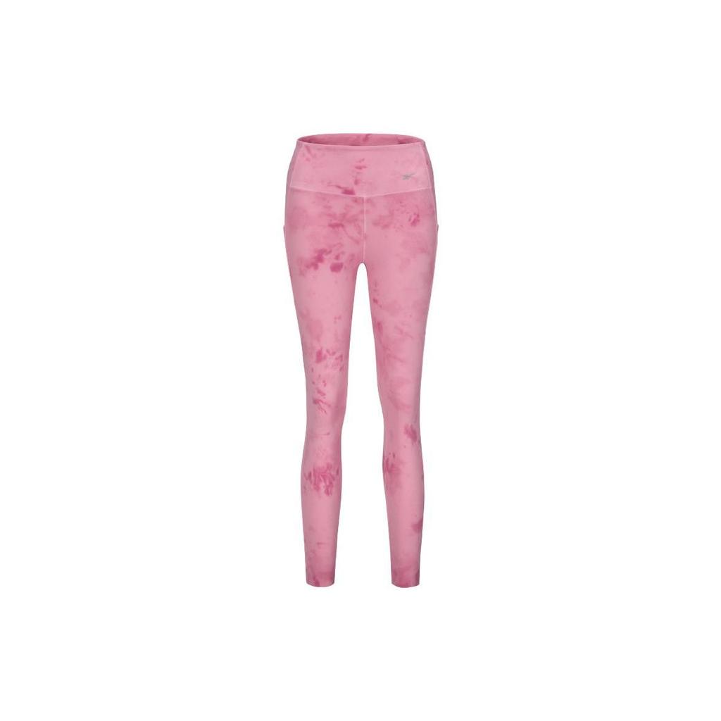 Reebok Fashion Casual High-Waisted Stretch Sports Pants Women Bottoms Pink 23RCS608WGF0