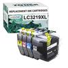 Ink Cartridge - MEGOFFICE - LC3219XL - Compatible Brother - Pack of 4 - High Yield