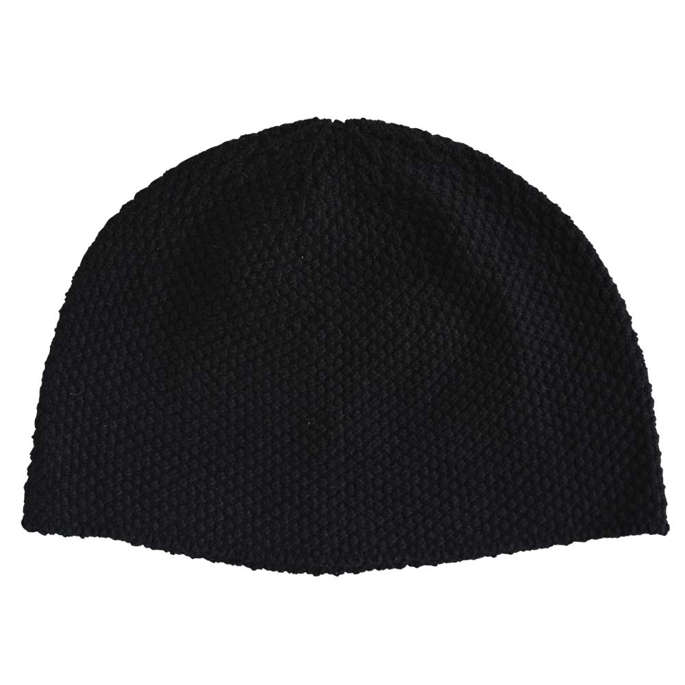 Nakota Премиальный Хлопок Бесшовный Исламский Короткий Вязаный Колпак для Больших Размеров Глубокий Сделано по Размеру Черная Шапка, Бини, Мужской, В наличии, Непрозрачный, Посадка, 100% Хлопок,