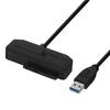 OWLTECH Easily Transfer Data with This Adapter To Compatible with Windows and UASP SATA To USB Gen 1 65cm Cable Black 2.5-inch HDD/SSD (Up 8TB), Mac,