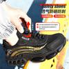 New Rotating Button High-density Labor Insurance Shoes Men's Smash-proof Puncture-proof Lightweight Summer Safety Construction Site Work Shoes