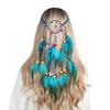 Haimeikang Bohemian Hippie Headband Dream Catcher Feather Headdress Fashion Peacock Feather Headbands Hair Accessories