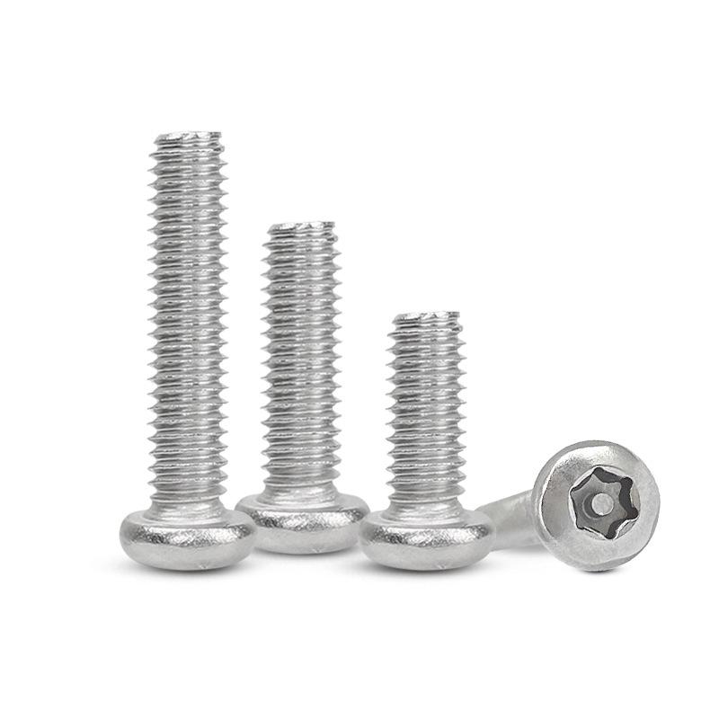 304 Stainless Steel Anti-Theft Round Torx Pin Screw with Internal Hex Flower Shape (M2M4M5M6M8)