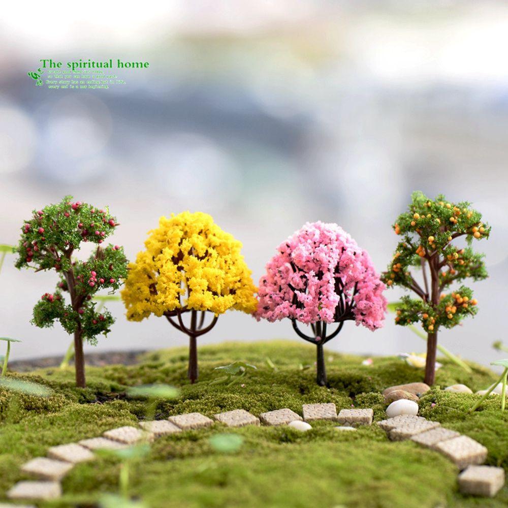 Railroad Decoration Building Landscape Accessories Artificial Scenery Trees Miniature Flower Tree