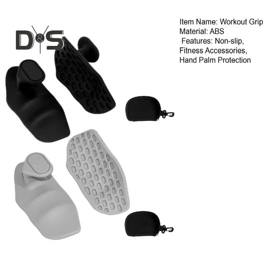 2 Pairs Weight Lifting Grips Anti-Slip Men Women Gym Workout Grips Hand Palm Protection Dumbbell Pull-Up Exercise Training Fingerless Gloves