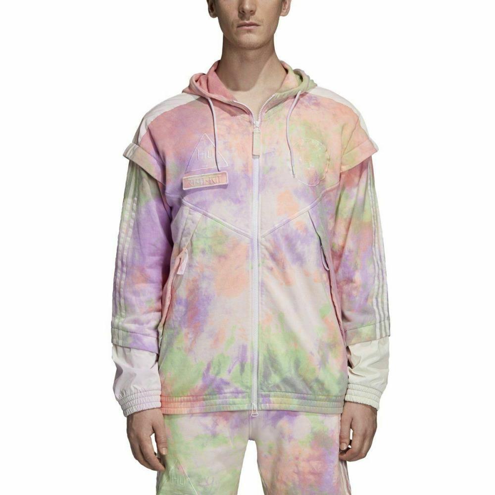 adidas Мужская ветровка X Pharrell HU Holi 'Бело-фиолетовая' CW9413